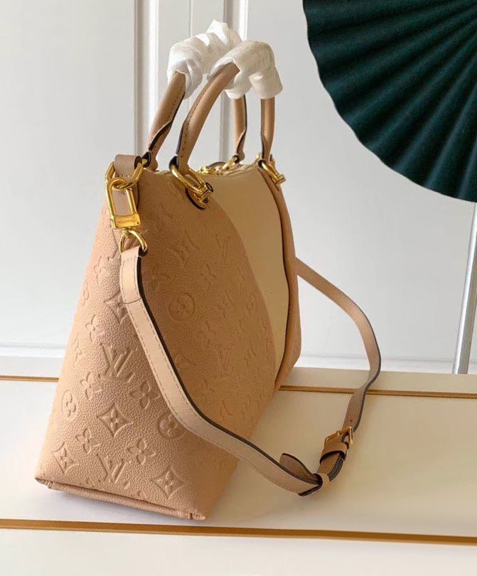 Louis Vuitton V Tote MM Apricot Purse - Image 2