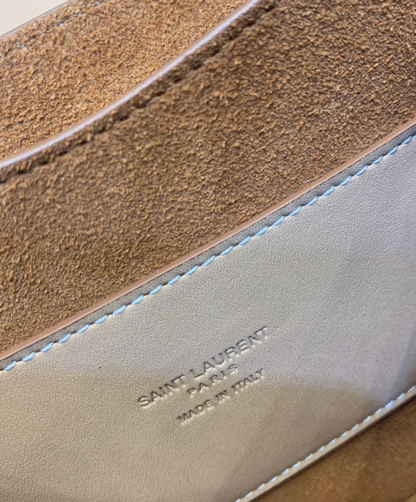 Saint Laurent Kaia mini leather shoulder bag Apricot - Image 3