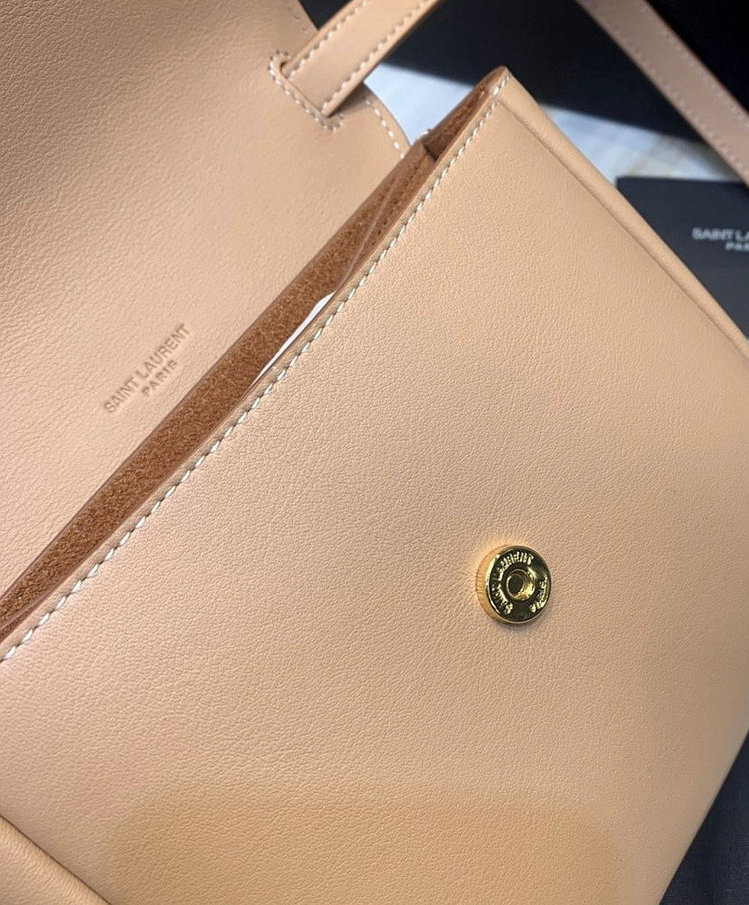 Saint Laurent Kaia mini leather shoulder bag Apricot - Image 8