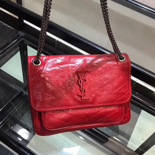 Saint Laurent Medium Niki Chain Bag Red