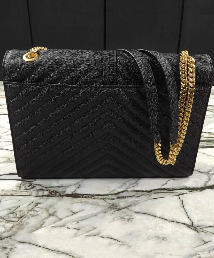 YSL Large Monogram Satchel Black - Image 4