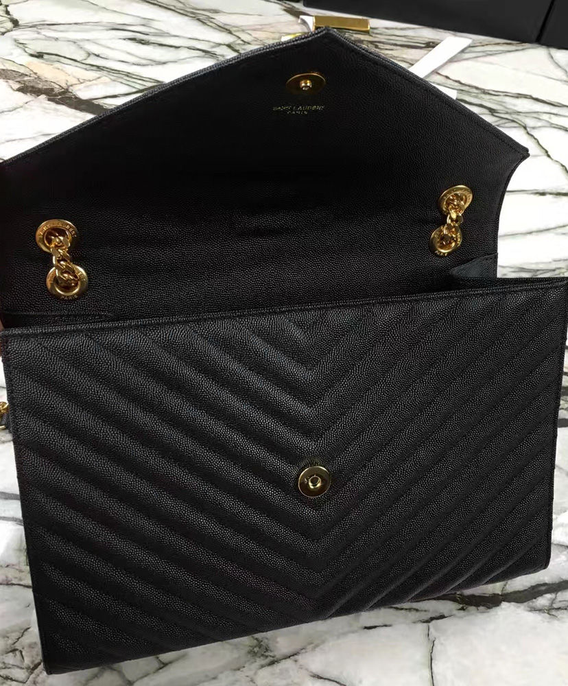 YSL Large Monogram Satchel Black - Image 6