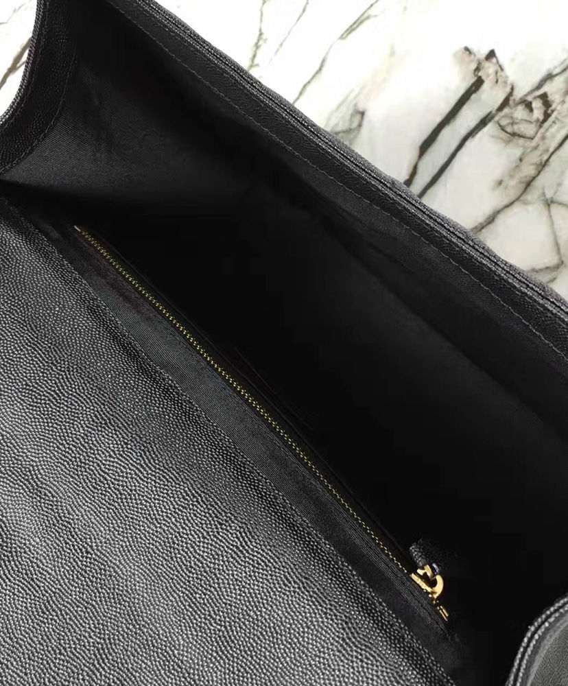 YSL Large Monogram Satchel Black - Image 7