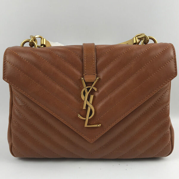 Saint Laurent Medium old school college bag Light Coffee