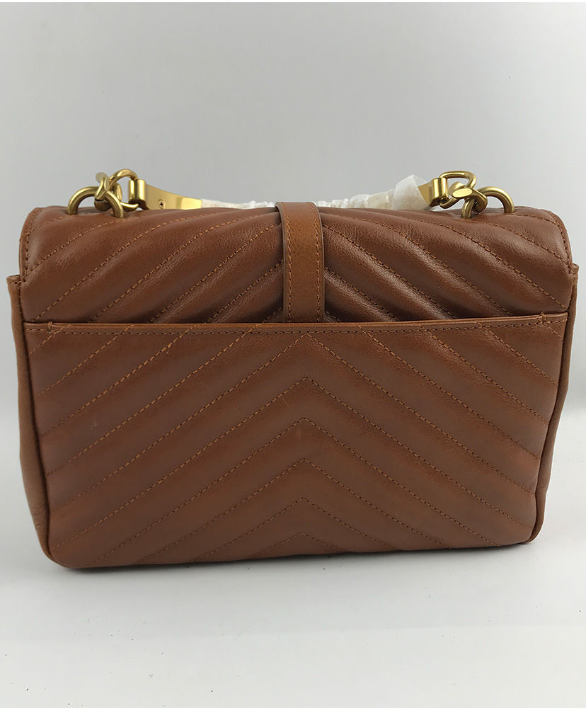 Saint Laurent Medium old school college bag Light Coffee - Image 2