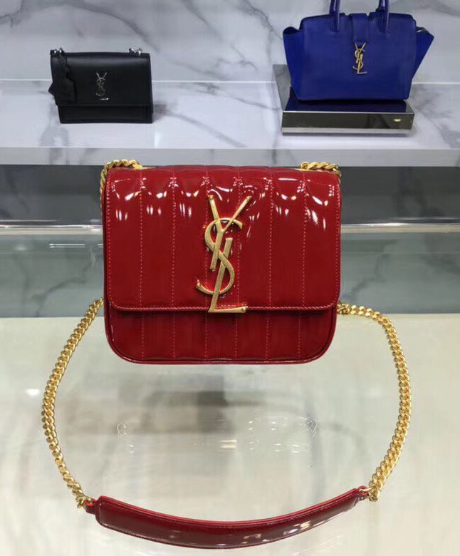 Saint Laurent Large Vicky Bag Red - Replica Bags and Shoes online Store ...