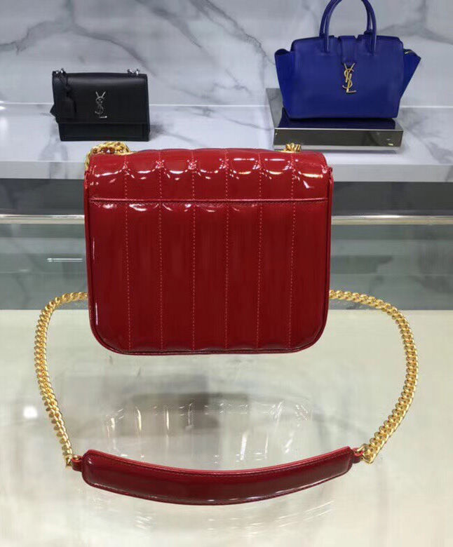 Saint Laurent Large Vicky Bag Red - Image 3