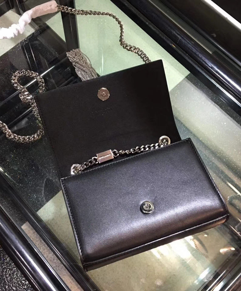 Saint Laurent Kate Monogram Ysl Small Tassel Shoulder Bag Black - Image 2