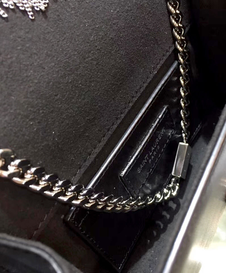 Saint Laurent Kate Monogram Ysl Small Tassel Shoulder Bag Black - Image 4