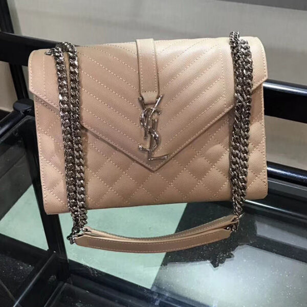 Saint Laurent Envelope Medium Bag Apricot
