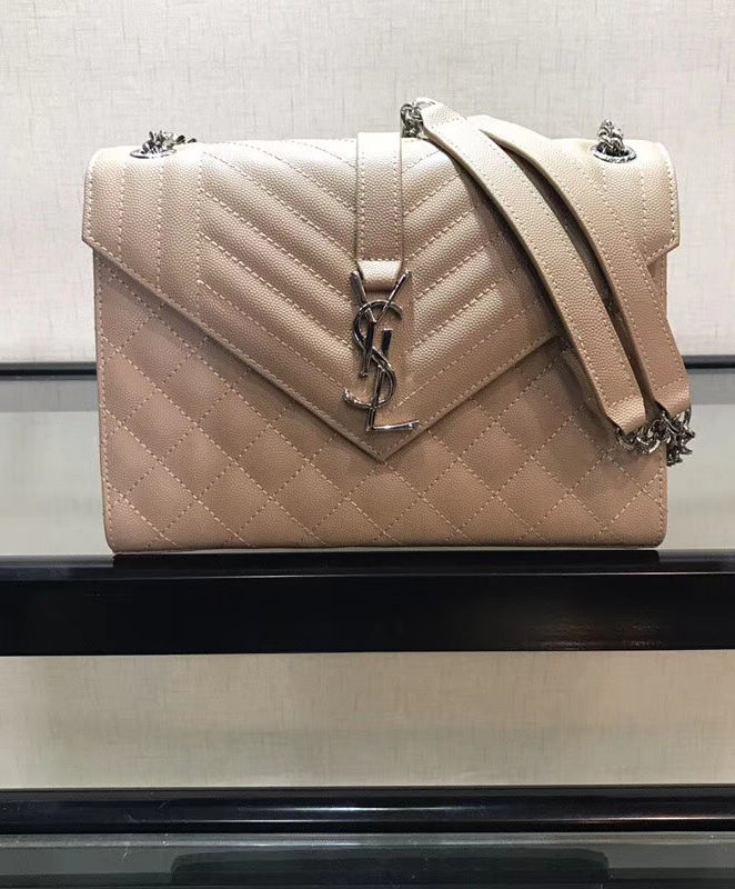 Saint Laurent Envelope Medium Bag Apricot - Image 5