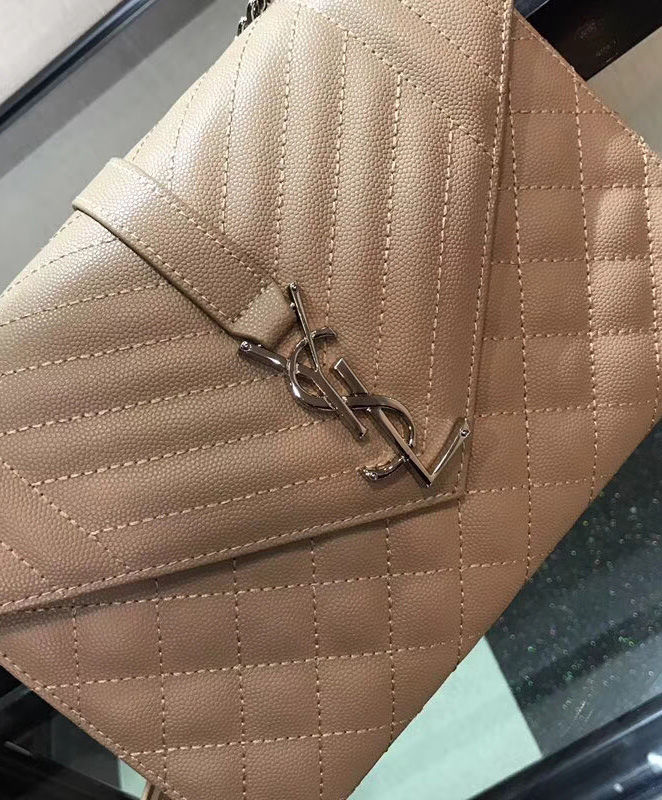 Saint Laurent Envelope Medium Bag Apricot - Image 2