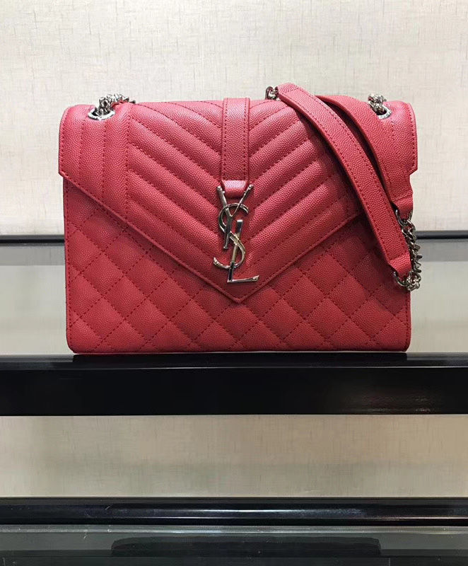 Saint Laurent Envelope Medium Bag Red - Image 4