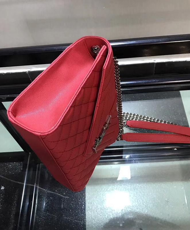 Saint Laurent Envelope Medium Bag Red - Image 6