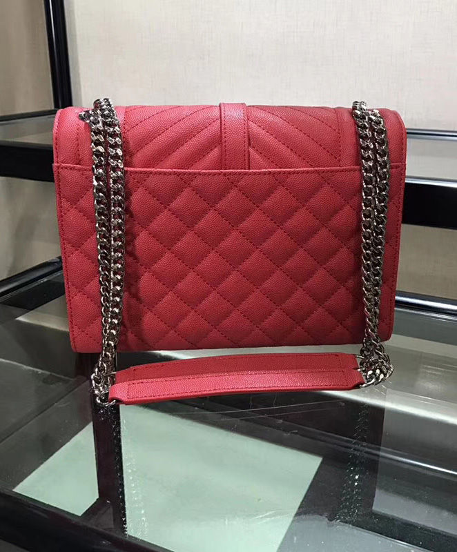 Saint Laurent Envelope Medium Bag Red - Image 7