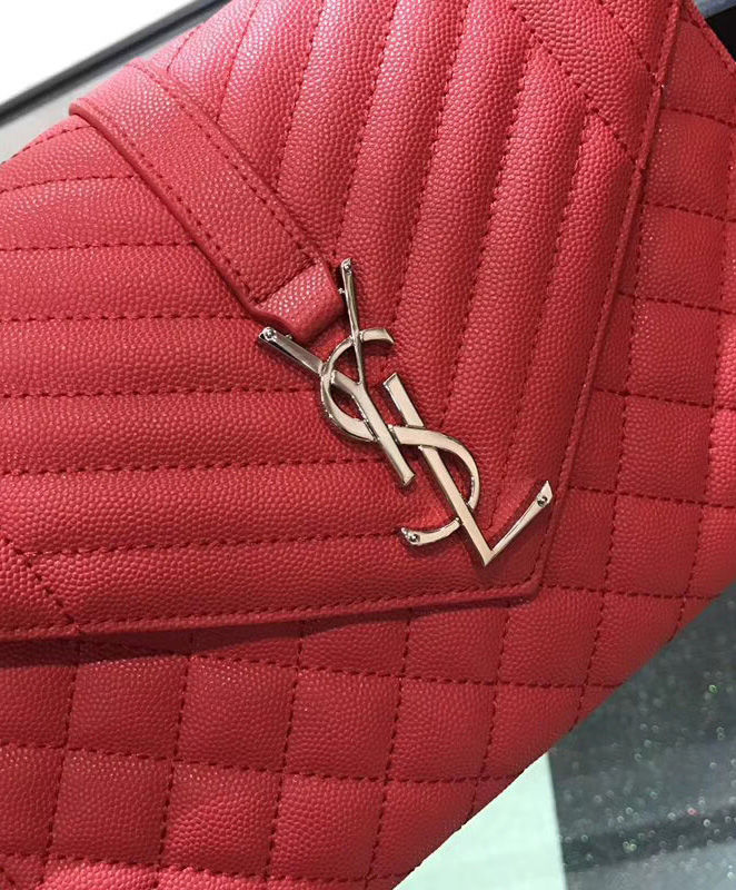 Saint Laurent Envelope Medium Bag Red - Image 2