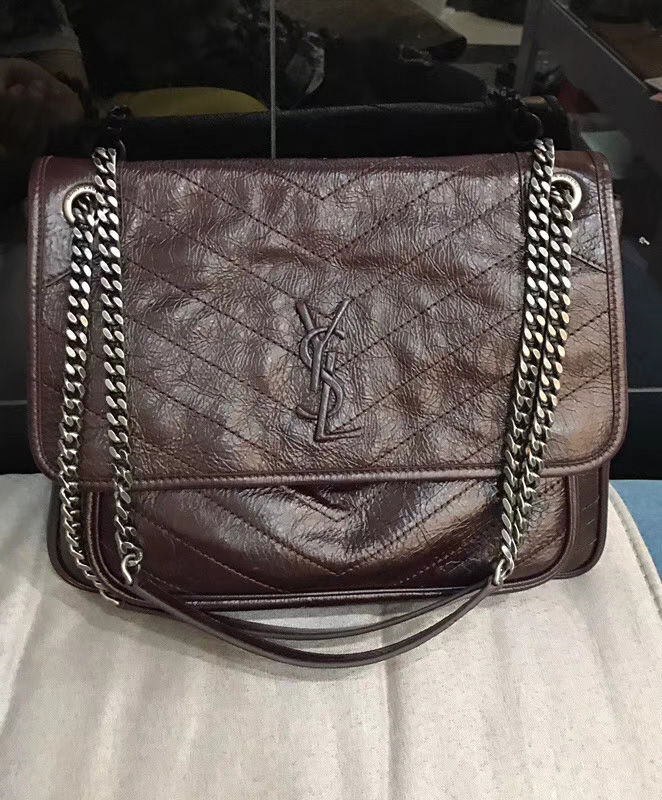Saint Laurent Large Niki Chain Bag Mauve