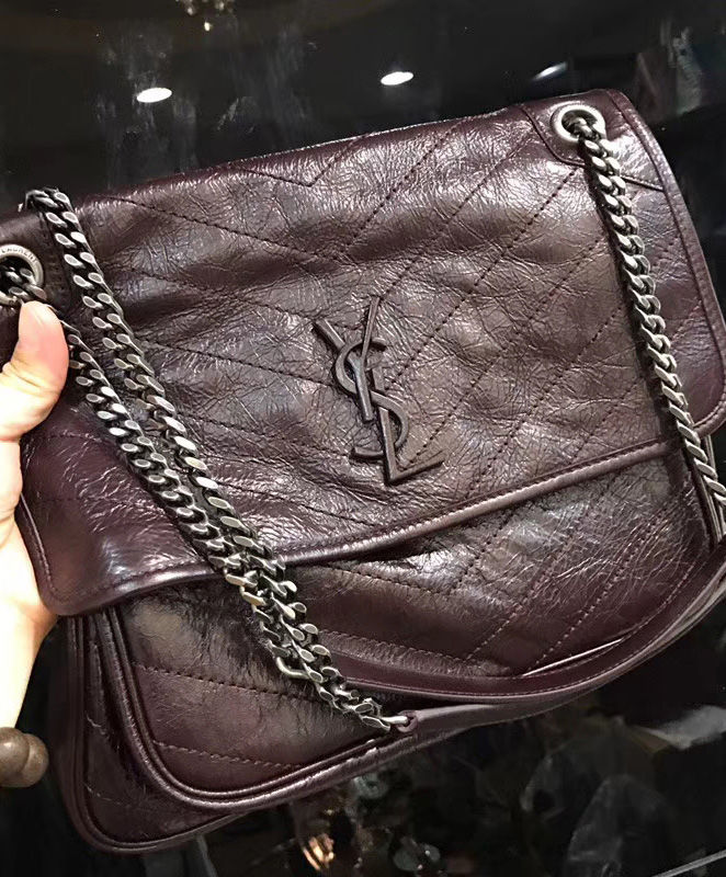 Saint Laurent Large Niki Chain Bag Mauve - Image 2