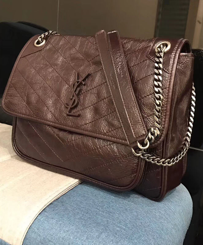 Saint Laurent Large Niki Chain Bag Mauve - Image 3