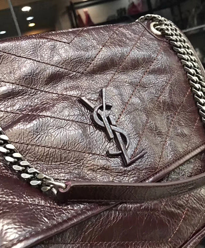 Saint Laurent Large Niki Chain Bag Mauve - Image 6
