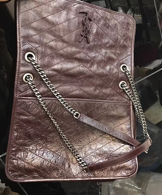 Saint Laurent Large Niki Chain Bag Mauve - Image 7