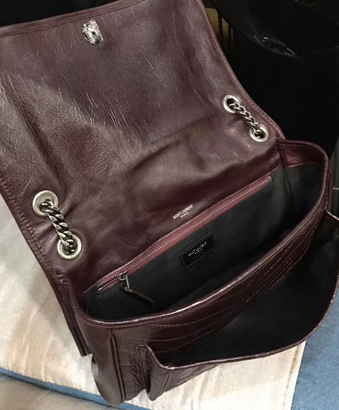 Saint Laurent Large Niki Chain Bag Mauve - Image 8