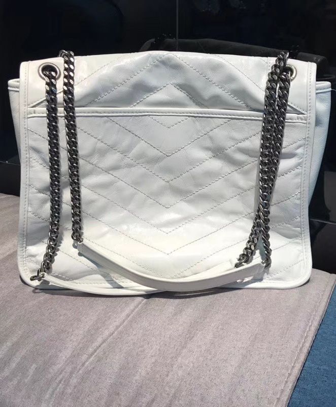 Saint Laurent Large Niki Chain Bag White - Image 5