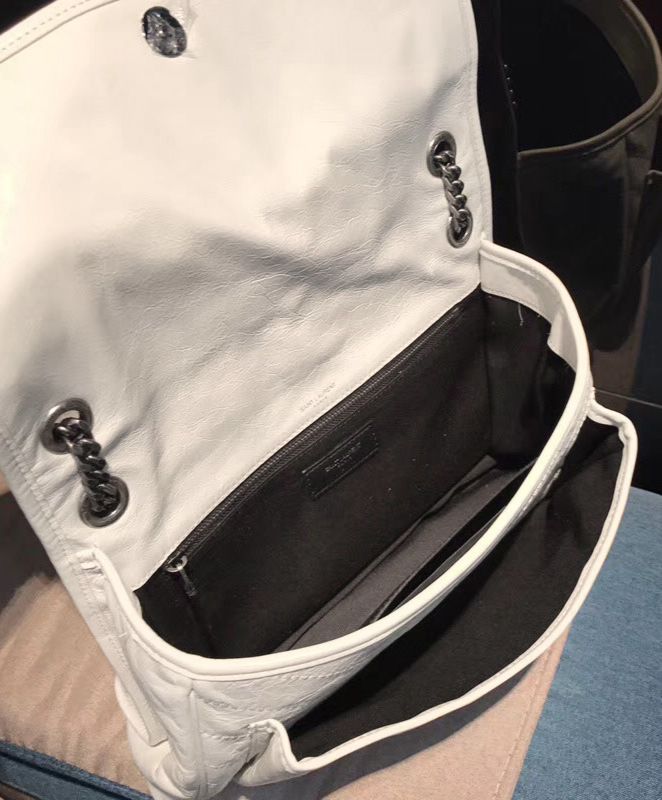 Saint Laurent Large Niki Chain Bag White - Image 6