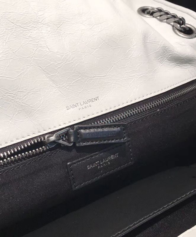 Saint Laurent Large Niki Chain Bag White - Image 7