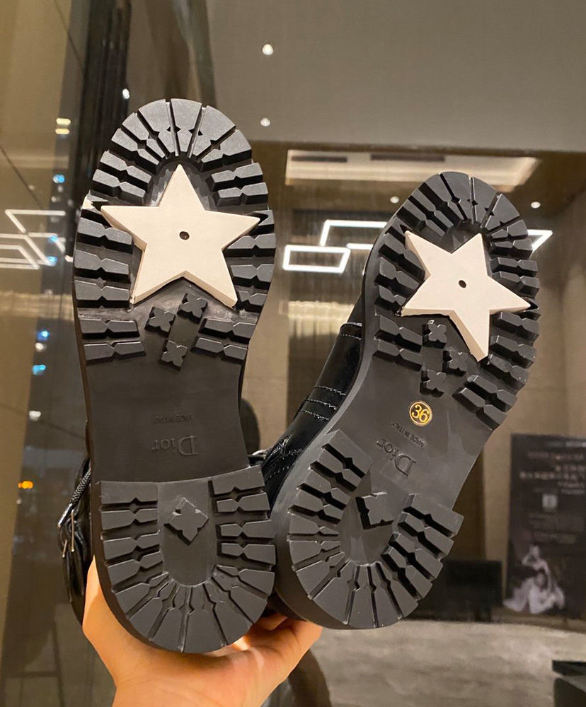 Christian Dior Women's Ground Calfskin Boot Black - Image 9