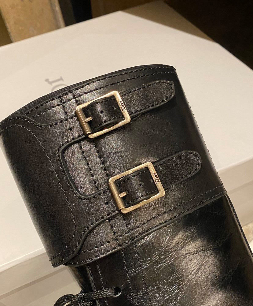 Christian Dior Women's Ground Calfskin Boot Black - Image 7