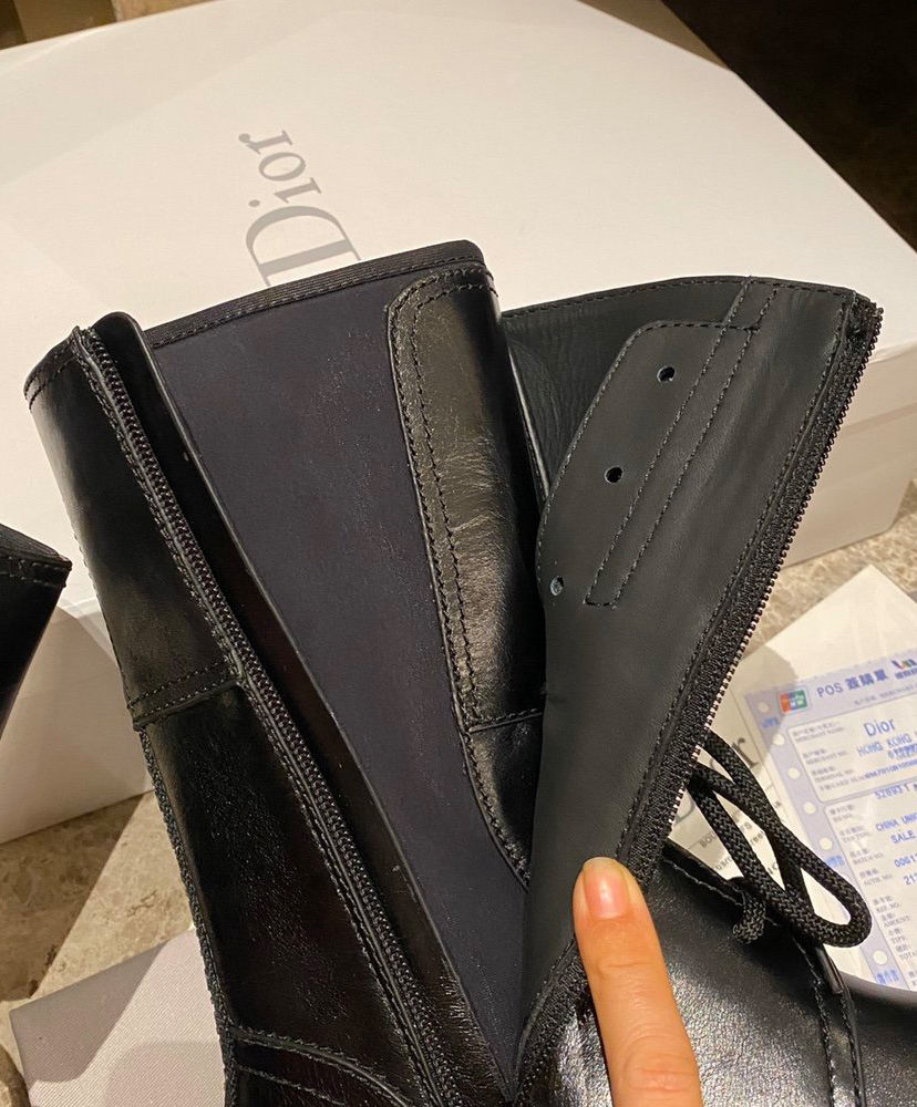 Christian Dior Women's Ground Calfskin Boot Black - Image 8