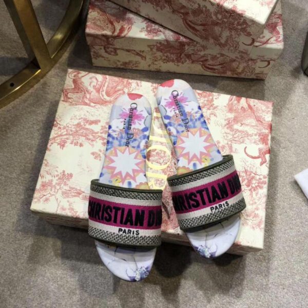 Christian Dior Women's D-Way Kaleidiorscopic Slide Peachblow