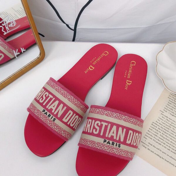 Christian Dior Women's D-Way Kaleidiorscopic Slide Red