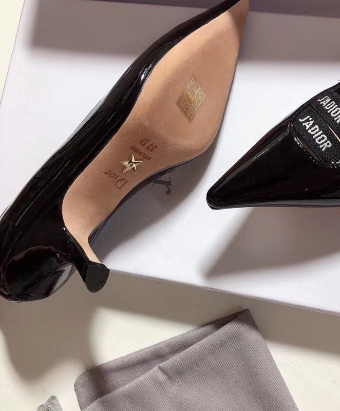 ChristIan Dior J'adior Patent Calfskin Pump Black - Image 6