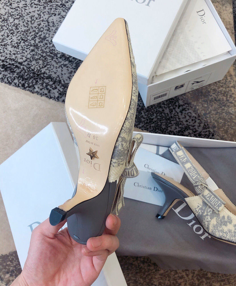 Christian Dior J'adior Slingback Pump Gray - Image 9