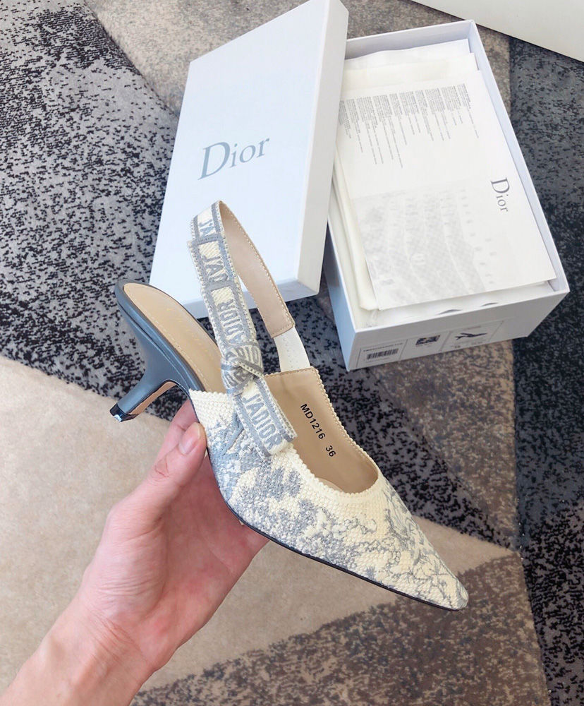 Christian Dior J'adior Slingback Pump Gray - Image 3