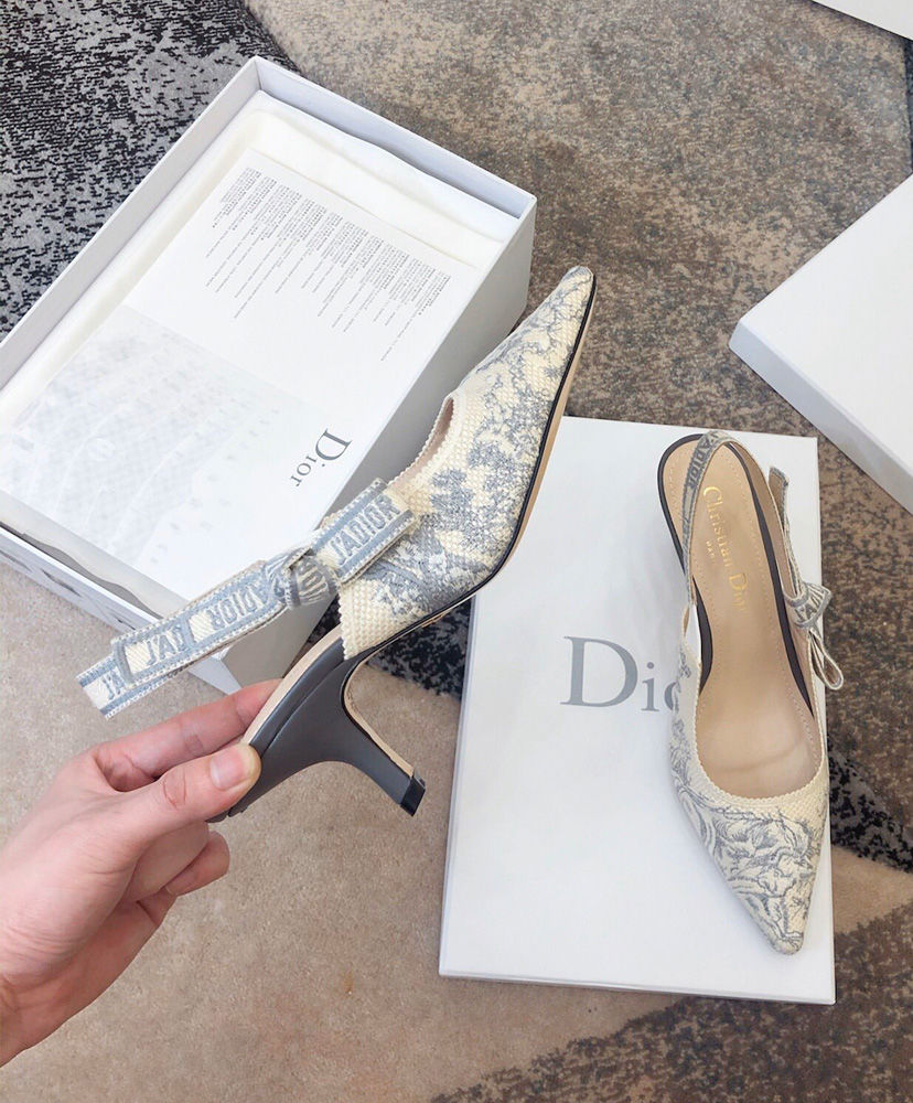 Christian Dior J'adior Slingback Pump Gray - Image 7