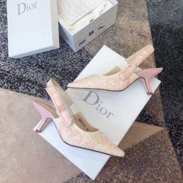 dior pink slingback