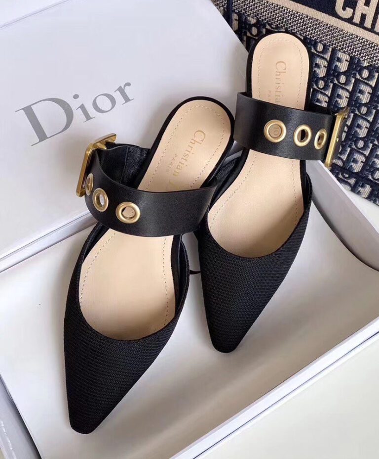 dior slingback flat mule