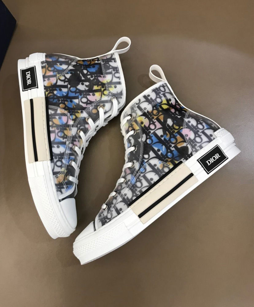 Christian Dior Unisex B23 High-Top Sneaker Blue - Image 6