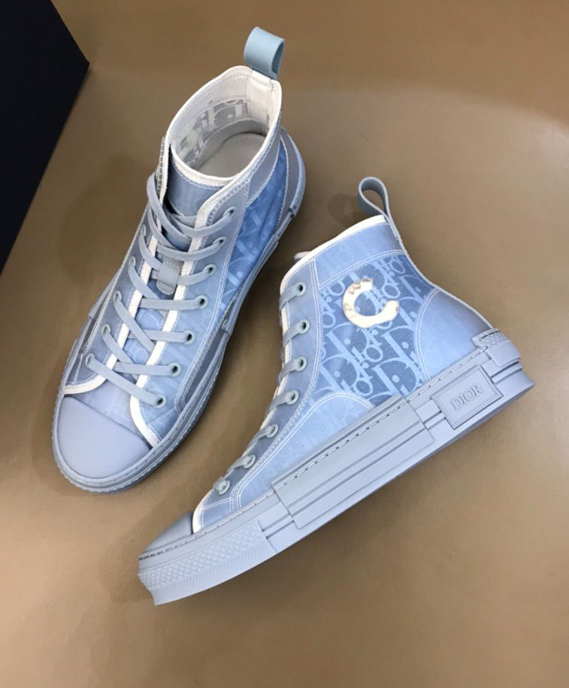 Christian Dior Unisex B23 Dior And Daniel Arsham High-Top Sneaker Blue - Image 6