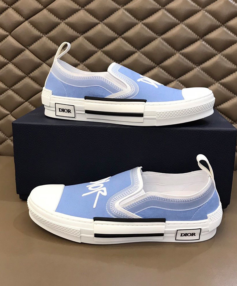 Christian Dior Men's B23 Slip-On Sneaker Blue - AlimorLuxury