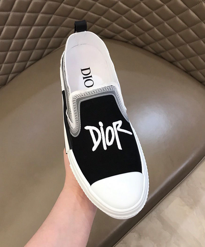 Christian Dior Men's B23 Slip-On Sneaker Black - AlimorLuxury
