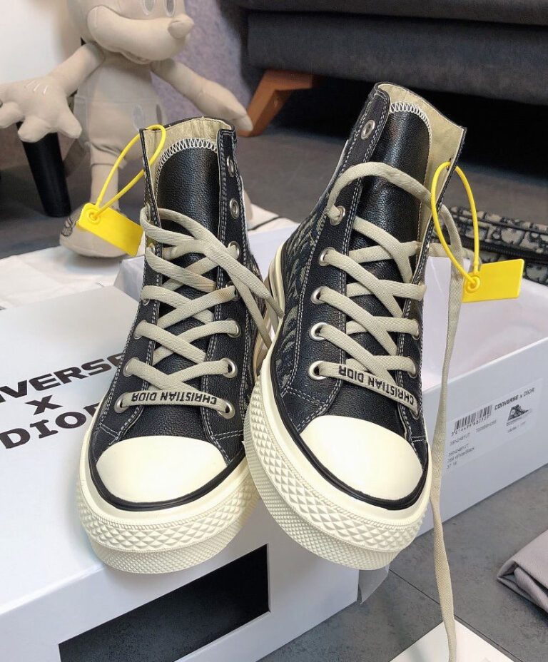 Christian DIOR X CONVERSE 1970S Sneaker Black - Replica Bags and Shoes ...