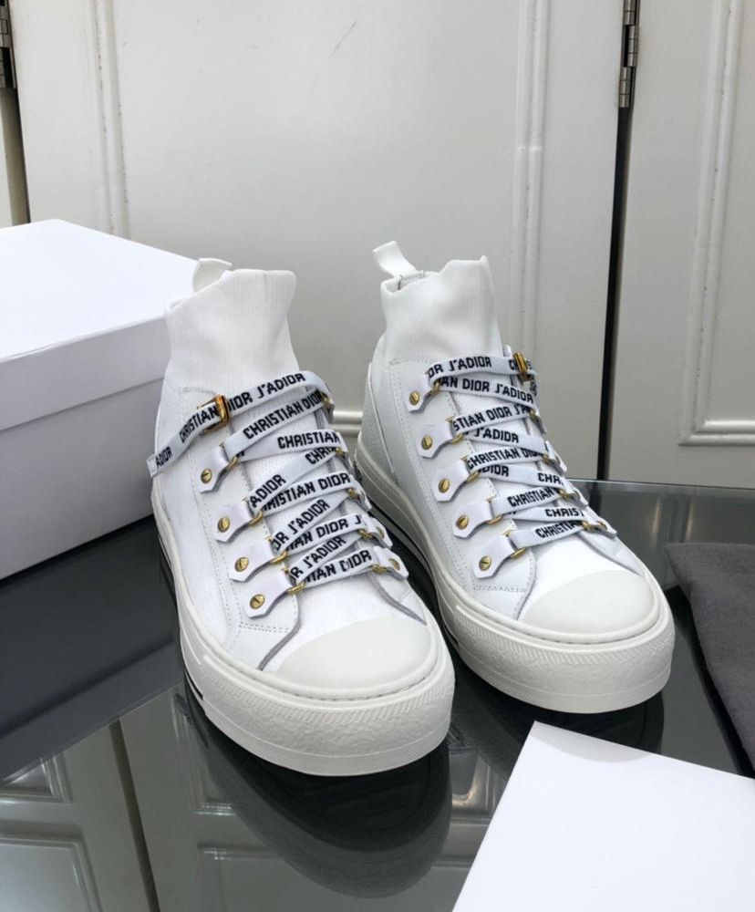Christian Dior Women's Walk'n'Dior high-top sneaker White