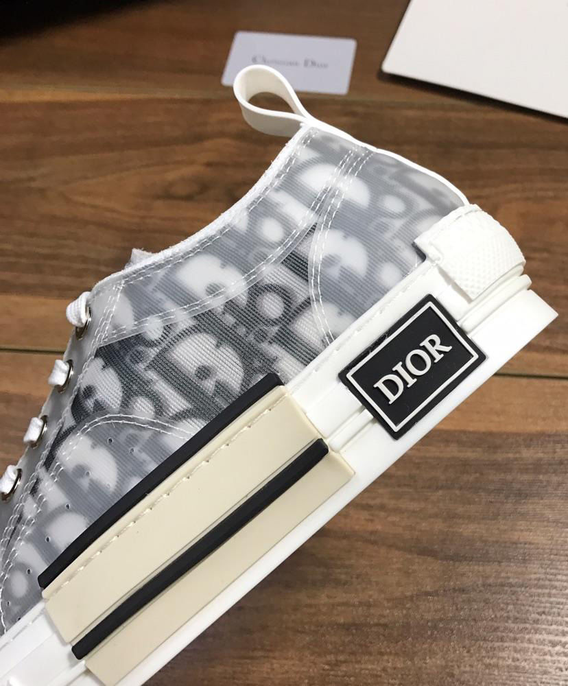 ChristIan Dior B23 Low-Top Sneaker In Blue Dior Oblique White - Image 7