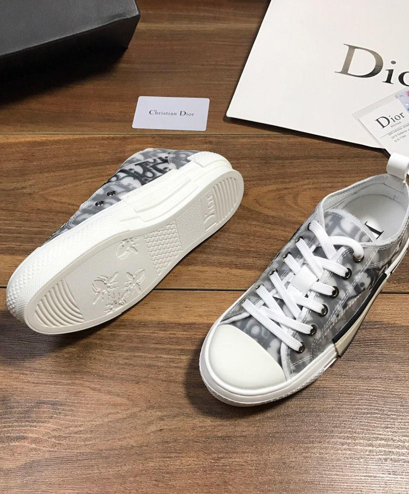 ChristIan Dior B23 Low-Top Sneaker In Blue Dior Oblique White - Image 8