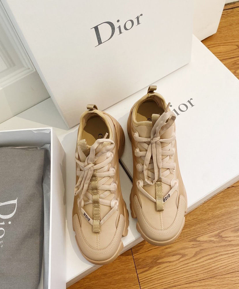 dior d connect leather trainers