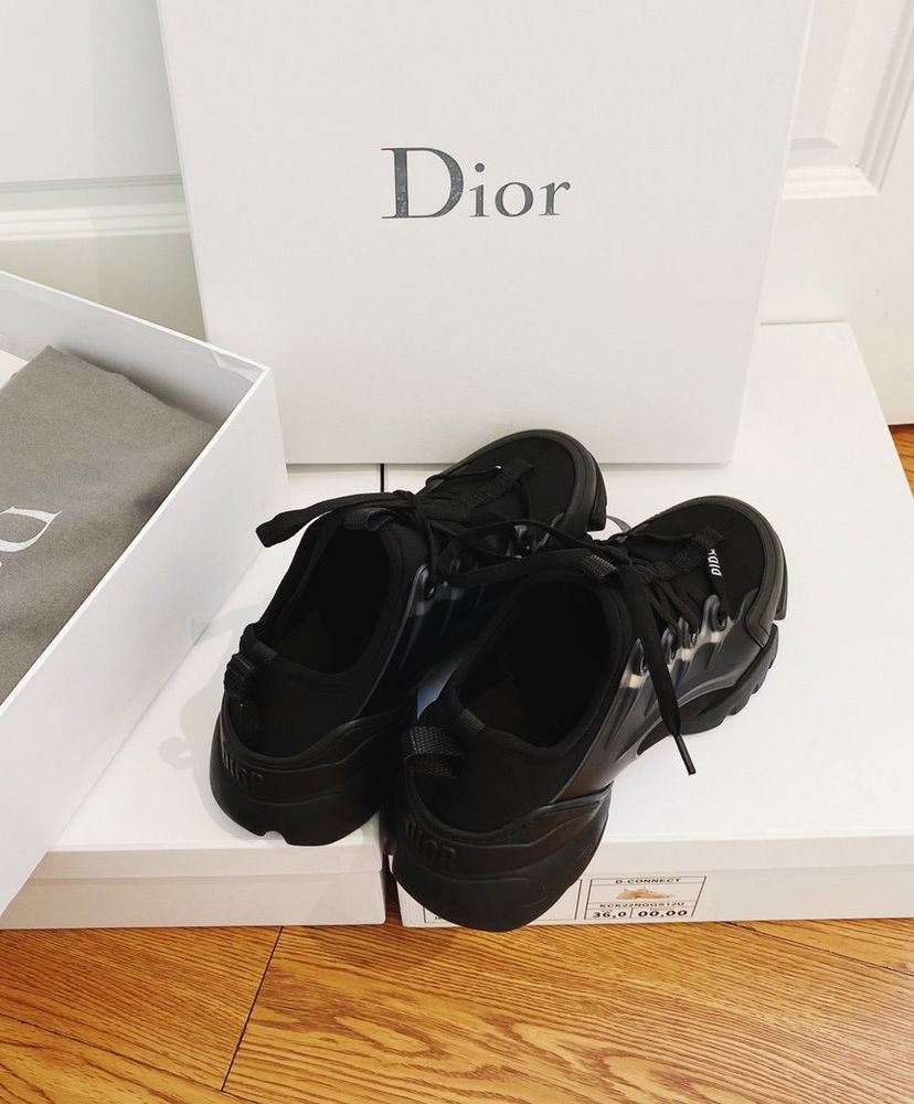 Christian Dior Women's D-connect Sneaker Black - AlimorLuxury